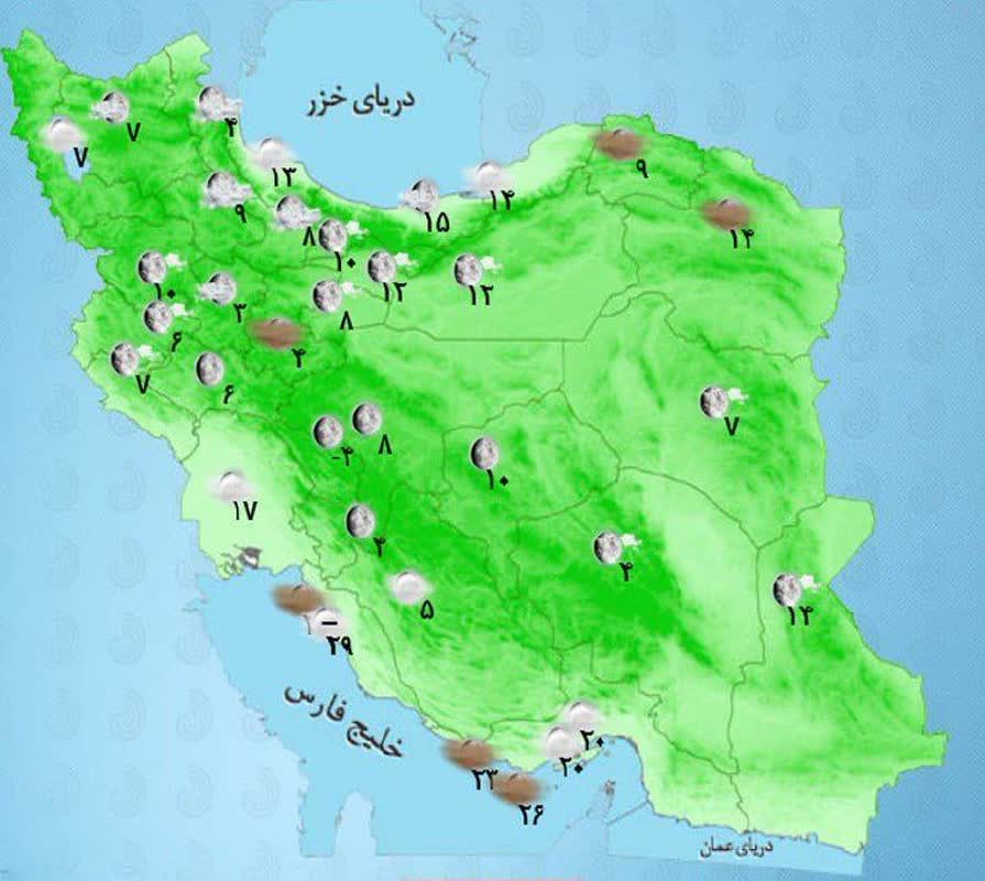 جو آرام هواشناسی در کشور